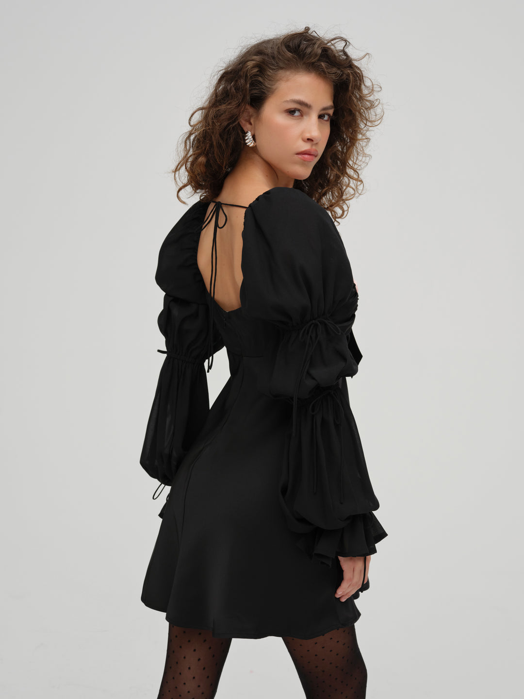 For Love and Lemons Jillian Mini Dress - Black