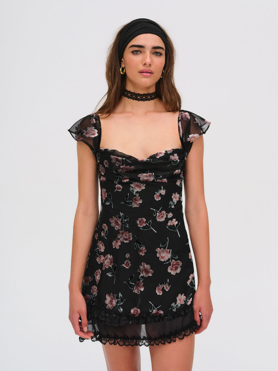 For Love and Lemons Aigrette Mini Dress - Black