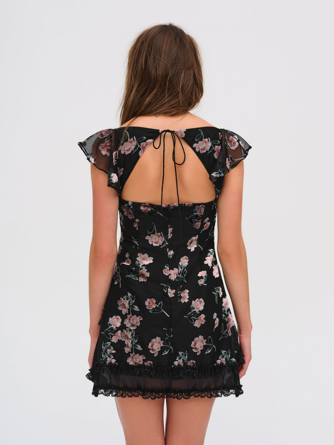 For Love and Lemons Aigrette Mini Dress - Black