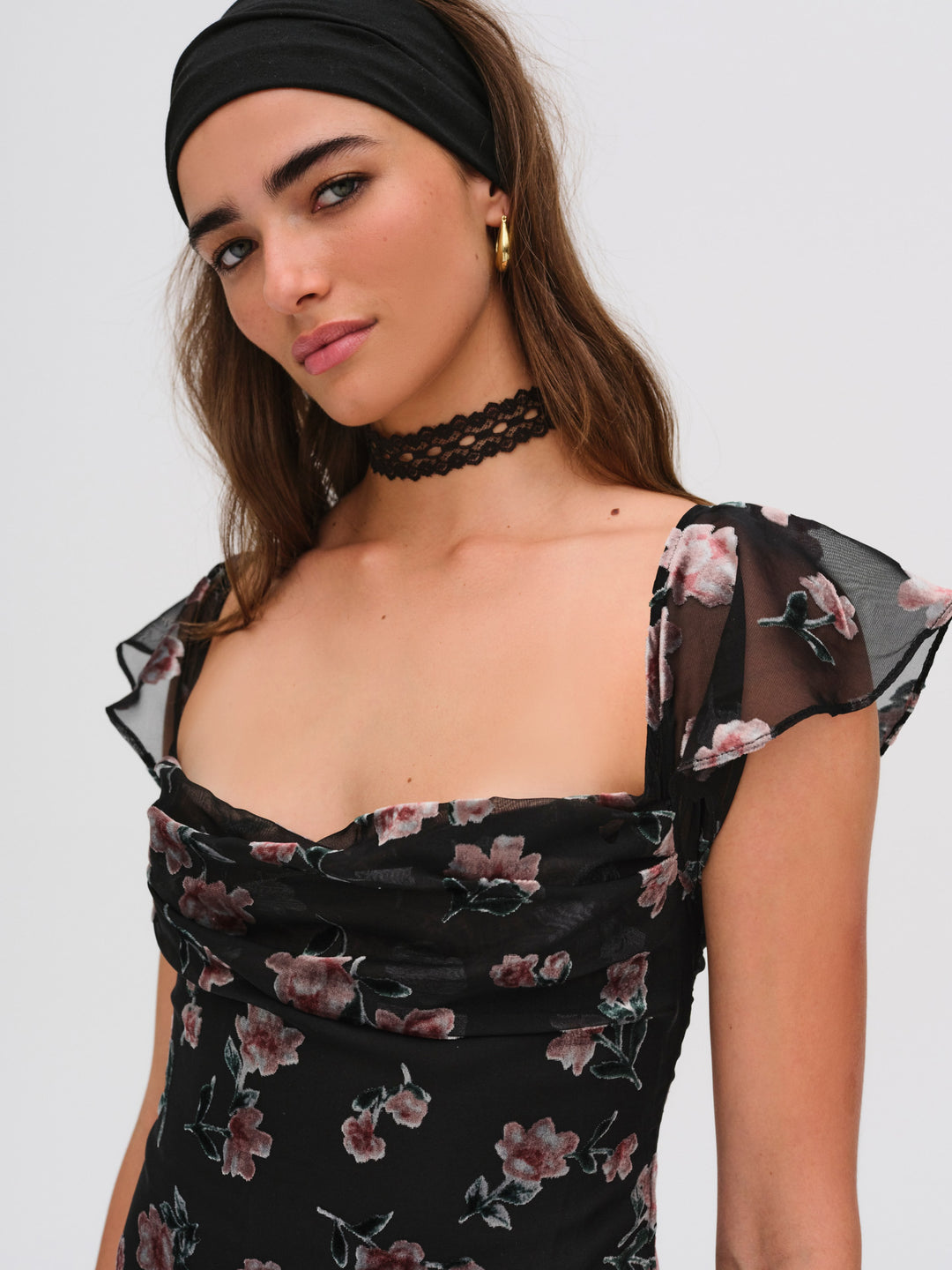 For Love and Lemons Aigrette Mini Dress - Black