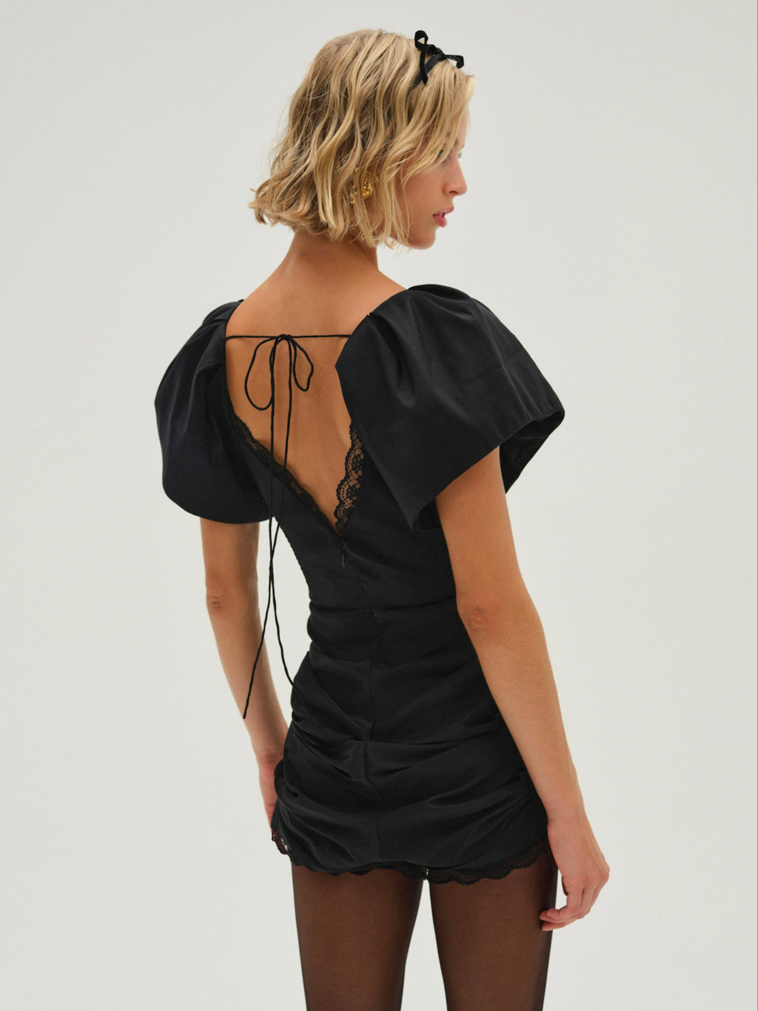 For Love and Lemons Singrid Mini Dress - Black