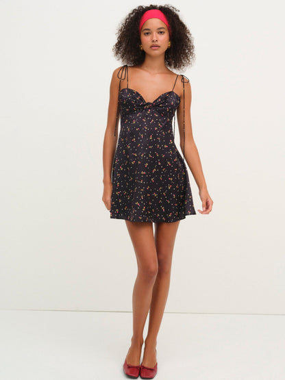 For Love and Lemons Adira Mini Dress - Black