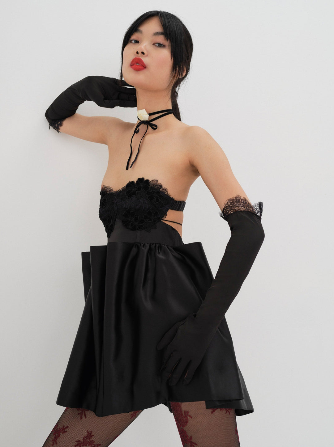 For Love and Lemons Virginia Mini Dress - Black