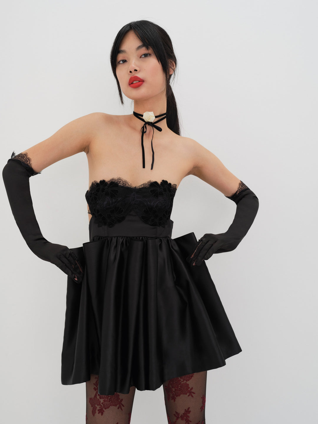 For Love and Lemons Virginia Mini Dress - Black