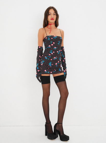 For Love and Lemons Posey Mini Dress - Black