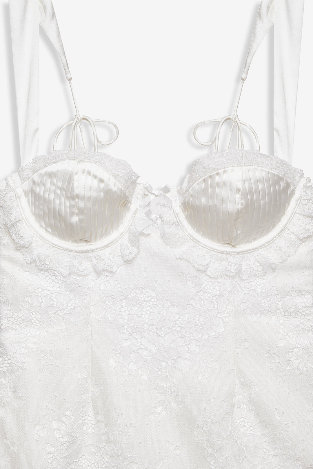 For Love and Lemons Allira Lace Mini Dress - White