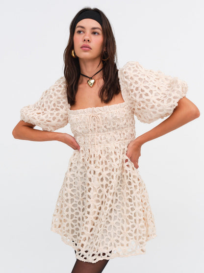 For Love and Lemons Brooke Mini Dress - White