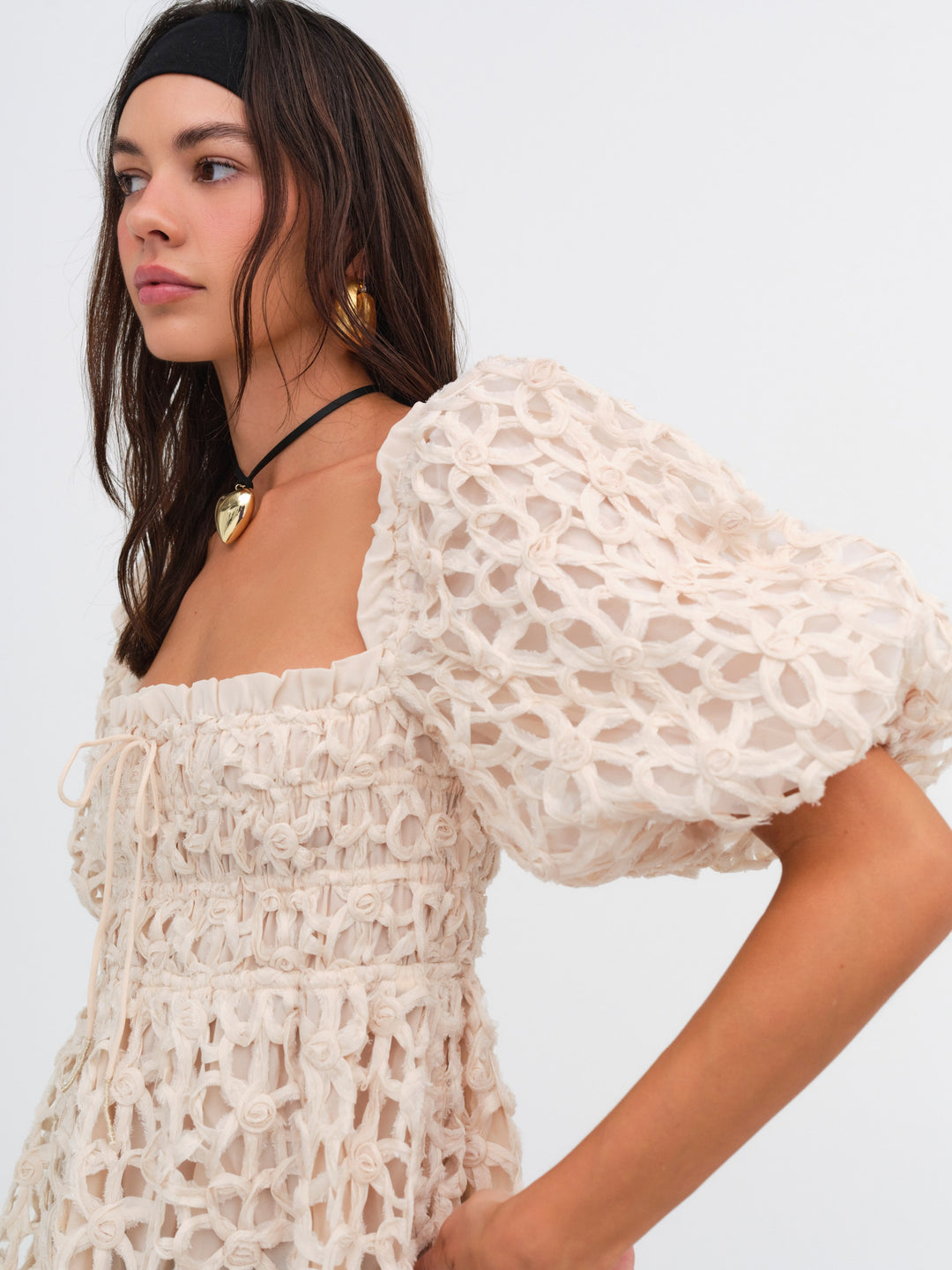 For Love and Lemons Brooke Mini Dress - White