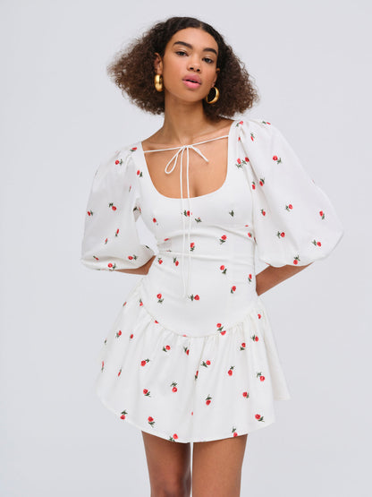 For Love and Lemons Talia Mini Dress - Cream