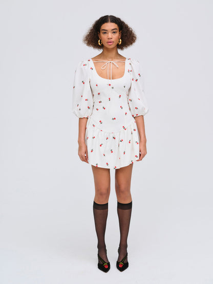For Love and Lemons Talia Mini Dress - Cream