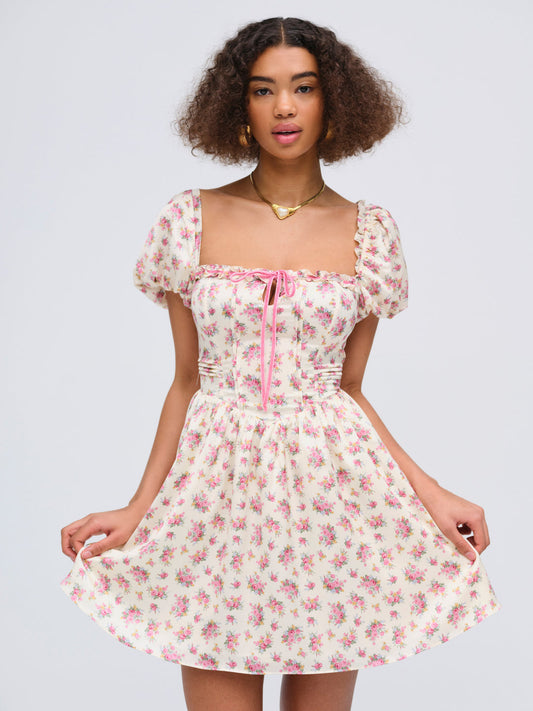 For Love and Lemons Etienne Mini Dress - Pink