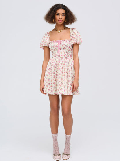 For Love and Lemons Etienne Mini Dress - Pink
