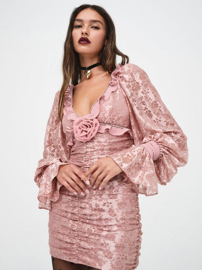 For Love and Lemons Shawn Mini Dress - Pink