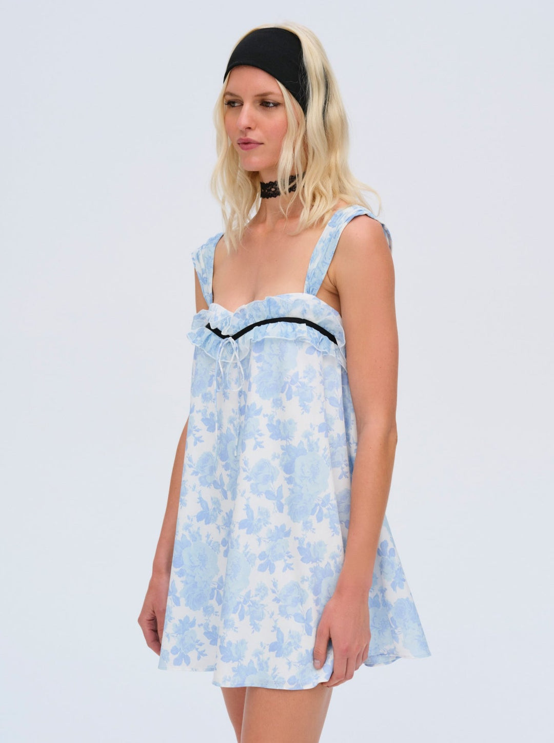For Love and Lemons Oliver Mini Dress - Blue