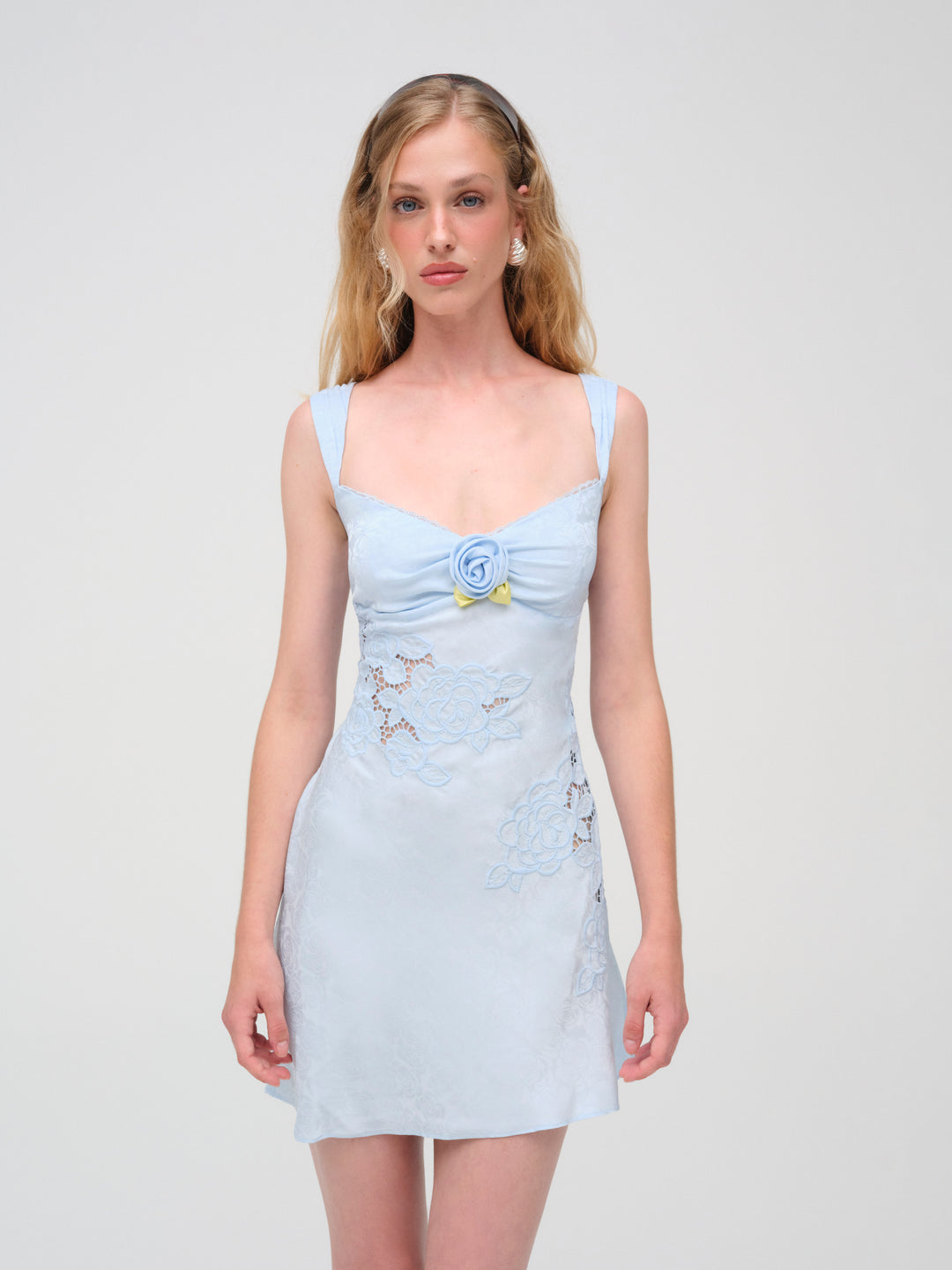 For Love and Lemons Claudia Mini Dress - Blue