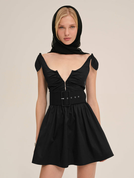 For Love and Lemons Quinne Mini Dress - Black