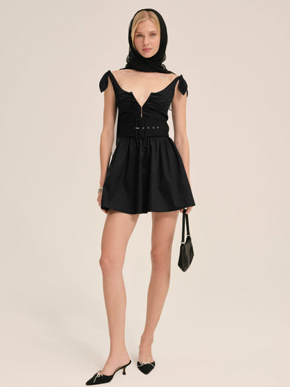 For Love and Lemons Quinne Mini Dress - Black