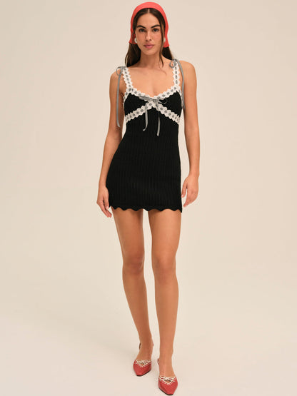 For Love and Lemons Becka Mini Dress - Black