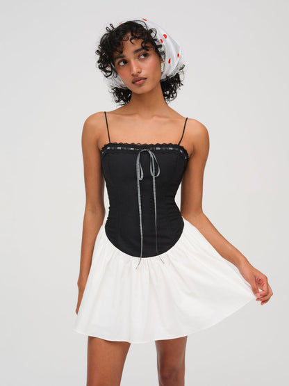 For Love and Lemons Annabella Mini Dress - Black
