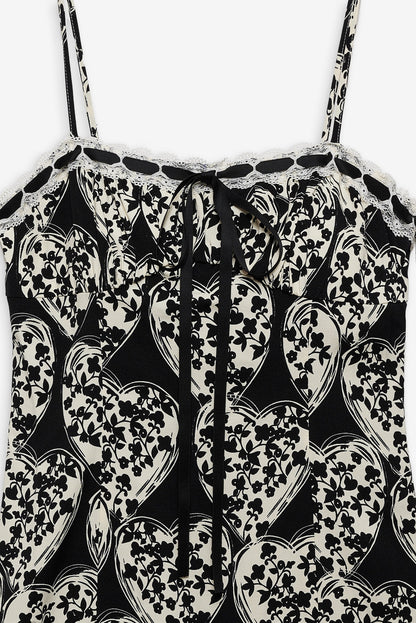 For Love and Lemons Claire Mini Dress - Black