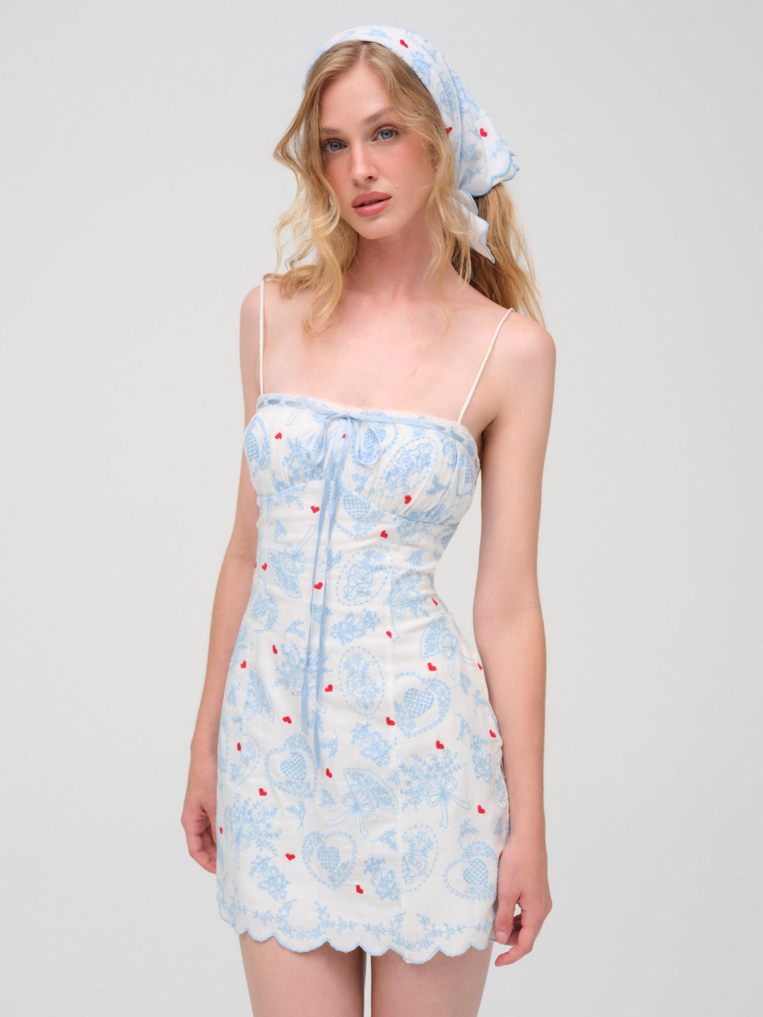 For Love and Lemons Claire Mini Dress - White