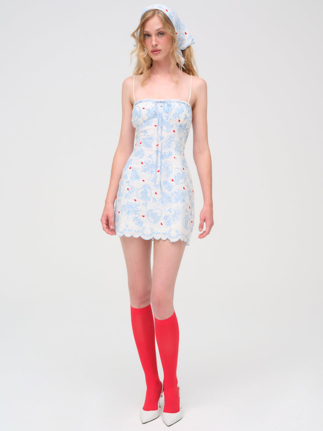 For Love and Lemons Claire Mini Dress - White