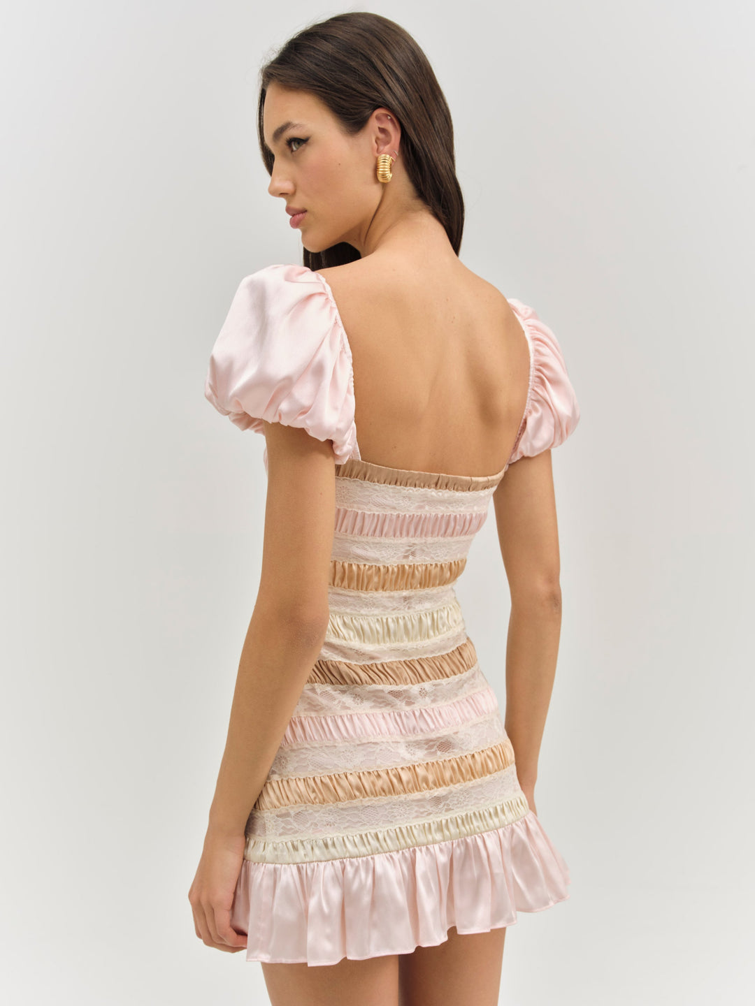 For Love and Lemons Layer Cake Mini Dress - Pink