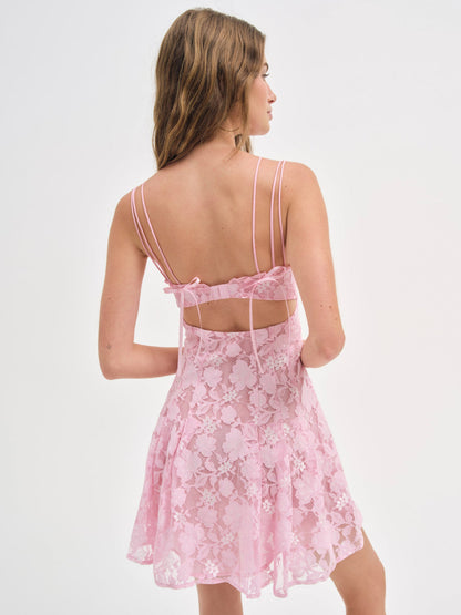 For Love and Lemons Kate Mini Dress - Pink