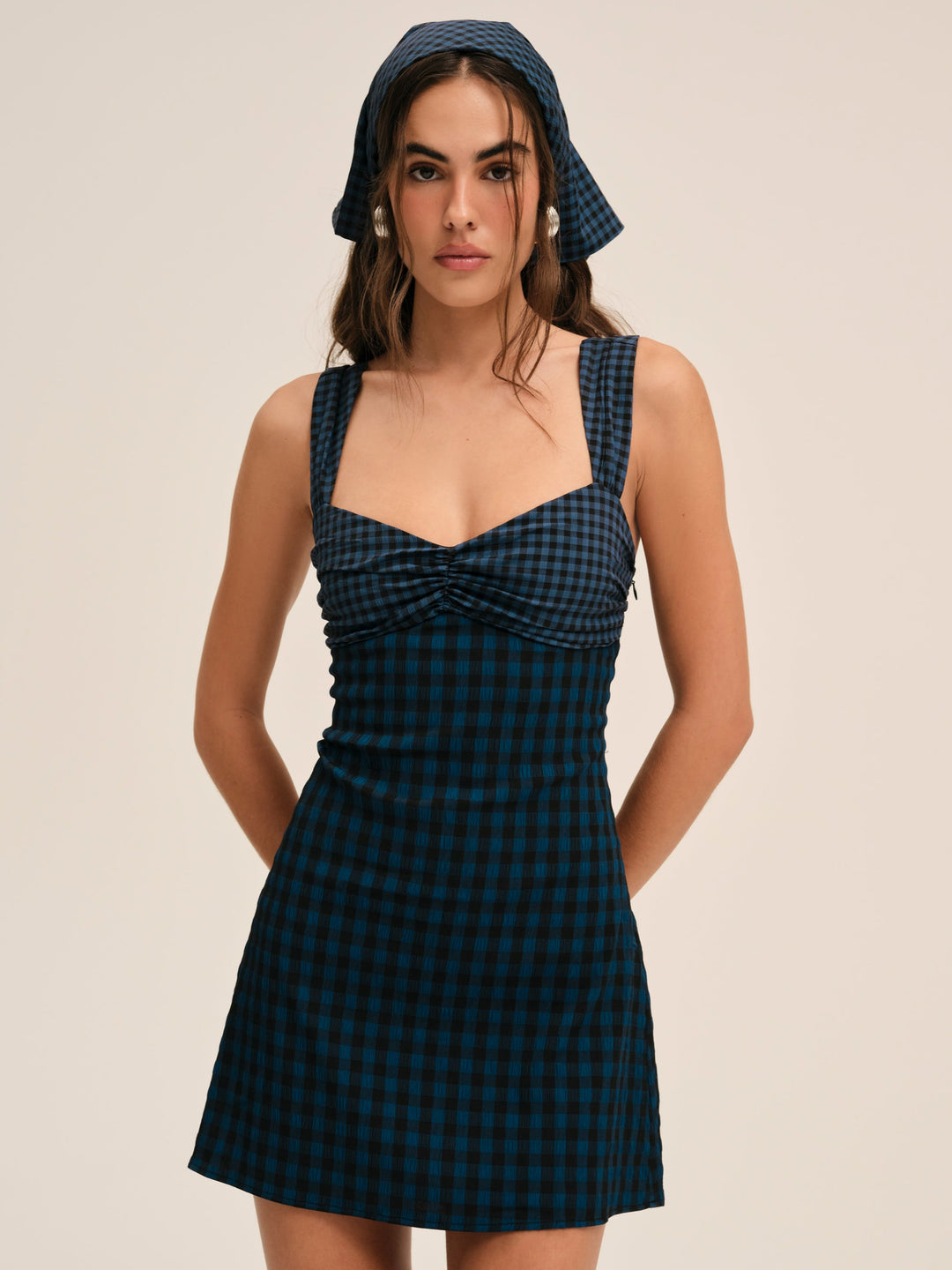 For Love and Lemons Blue River Mini Dress - Navy