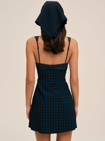 For Love and Lemons Blue River Mini Dress - Navy