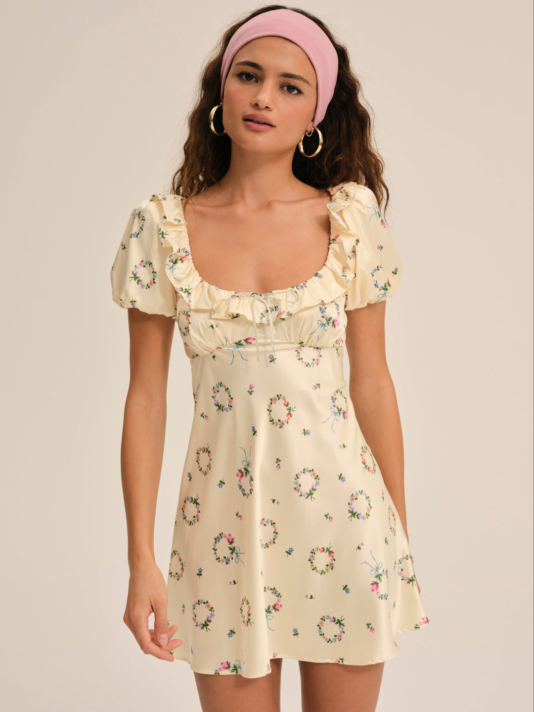 For Love and Lemons Jaida Mini Dress - Yellow