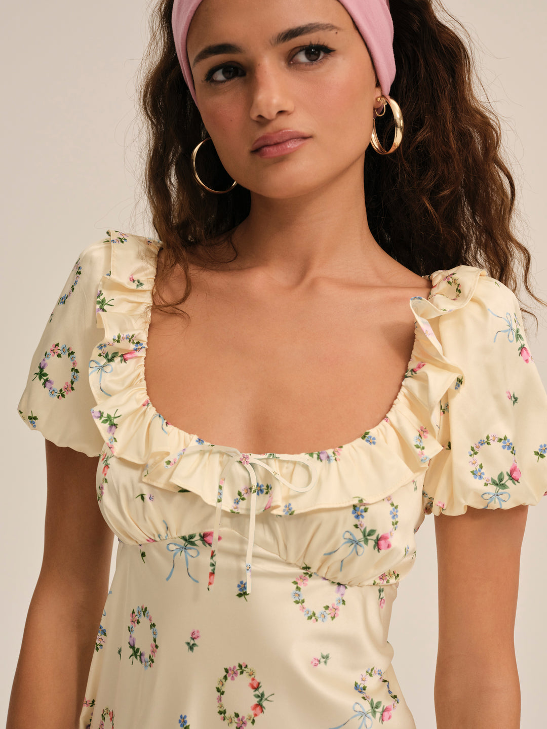 For Love and Lemons Jaida Mini Dress - Yellow