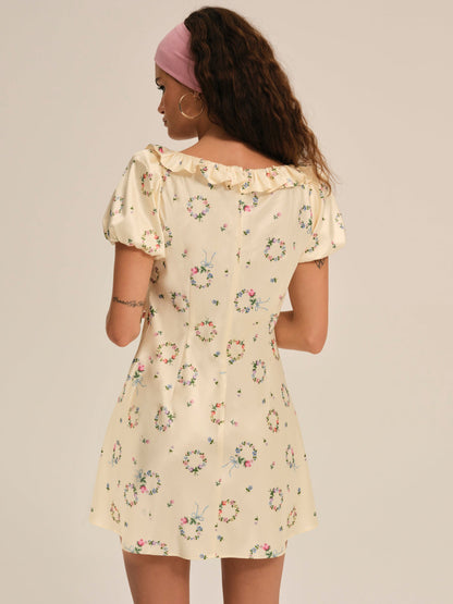 For Love and Lemons Jaida Mini Dress - Yellow