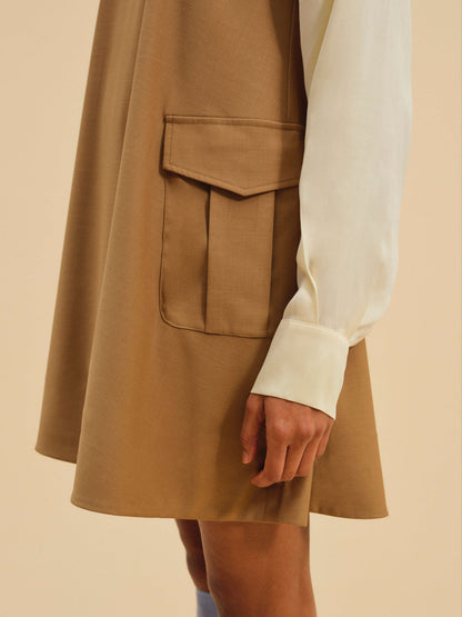 For Love and Lemons Elanah Mini Dress - CAMEL