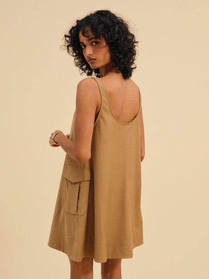 For Love and Lemons Elanah Mini Dress - CAMEL