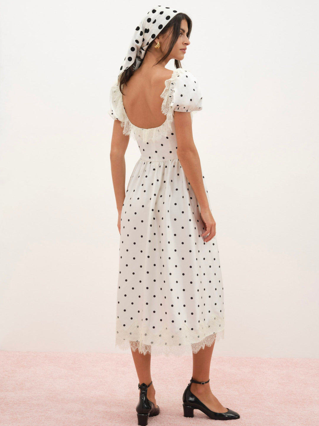For Love and Lemons Ines Midi Dress - Cream