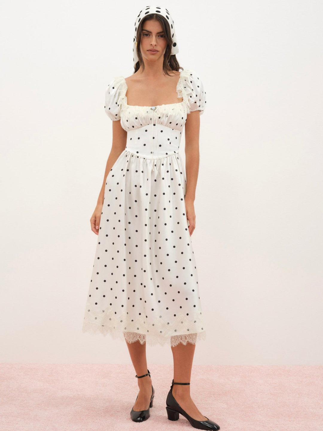For Love and Lemons Ines Midi Dress - Cream