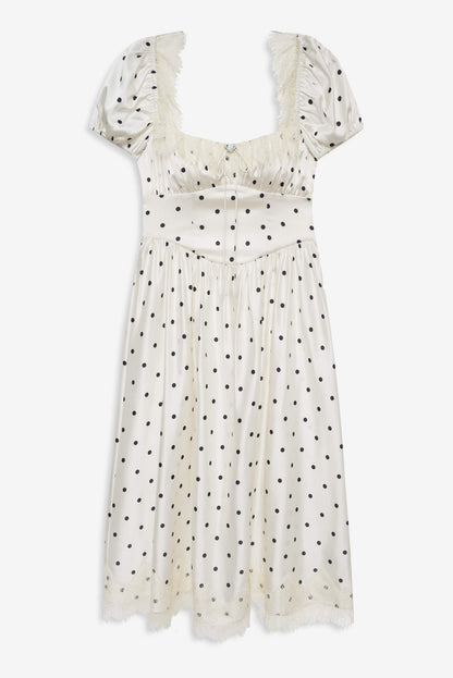 For Love and Lemons Ines Midi Dress - Cream
