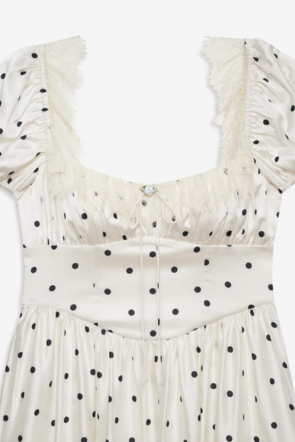 For Love and Lemons Ines Midi Dress - Cream