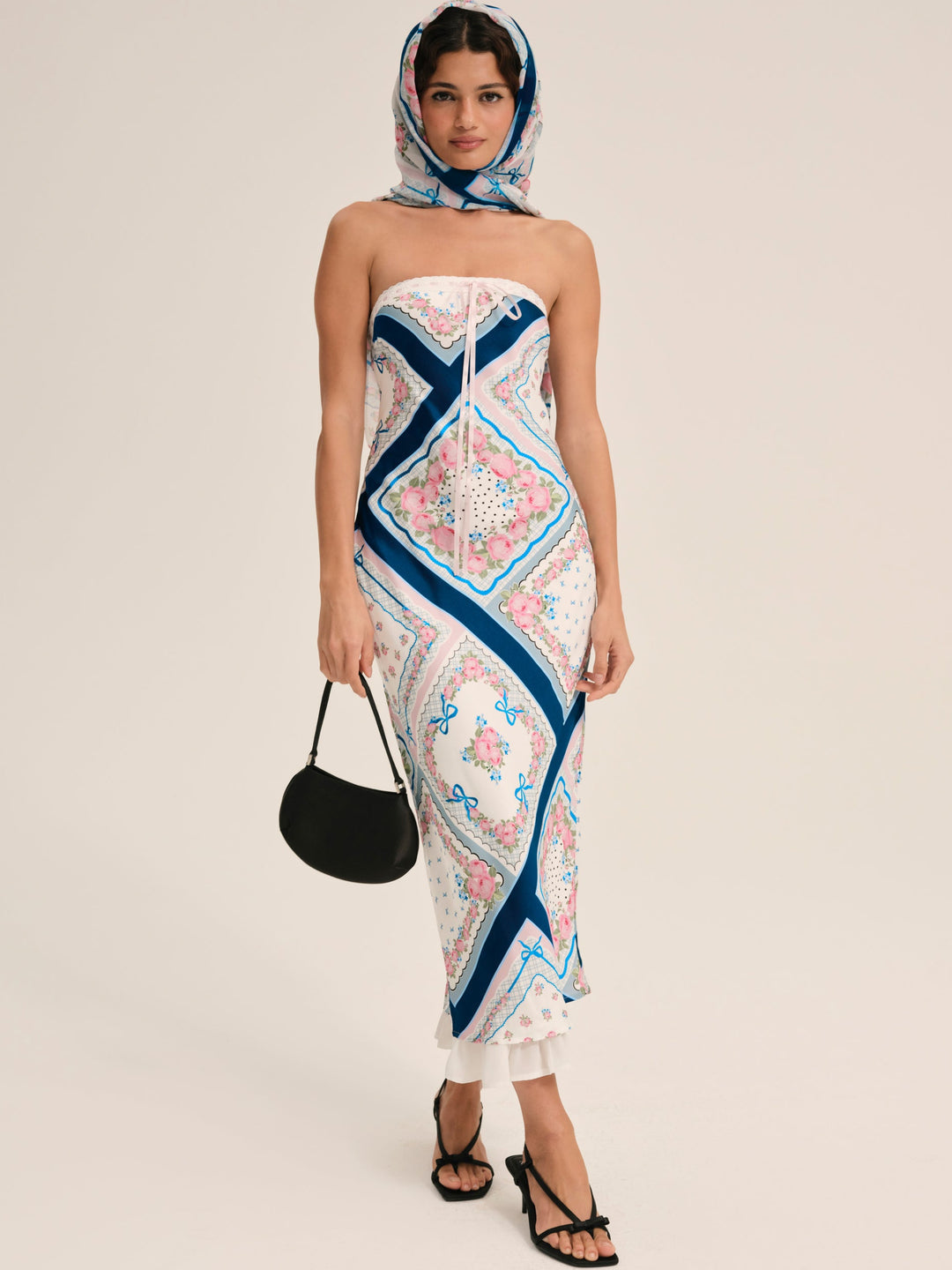 For Love and Lemons Daisy Mae Midi Dress - Blue