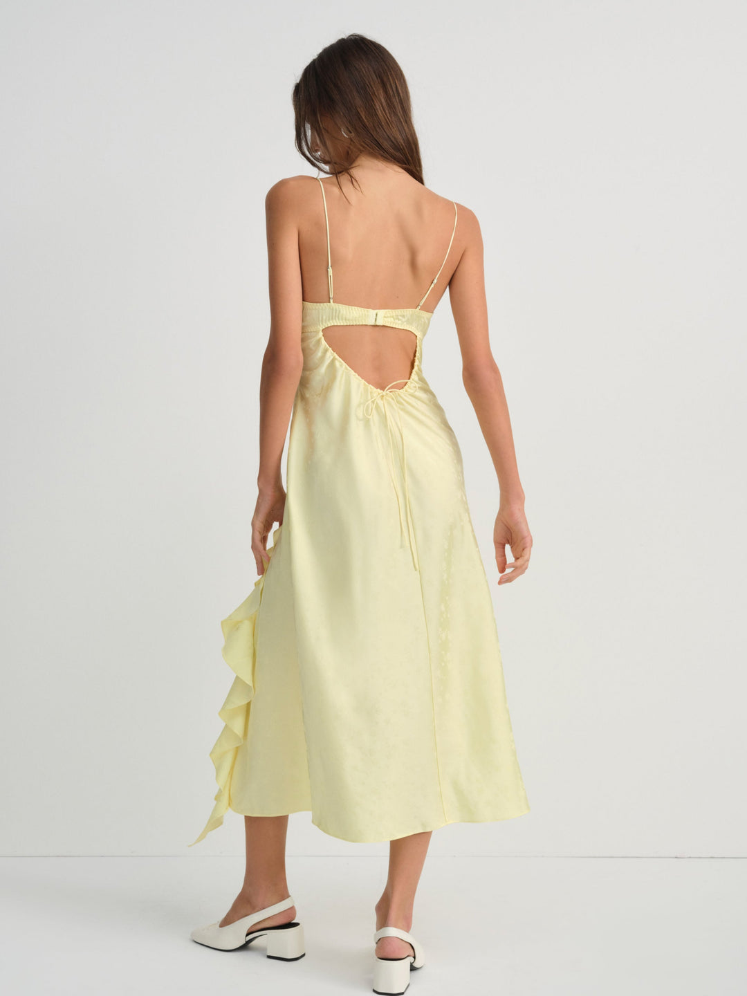For Love and Lemons Chania Midi Dress - Yellow