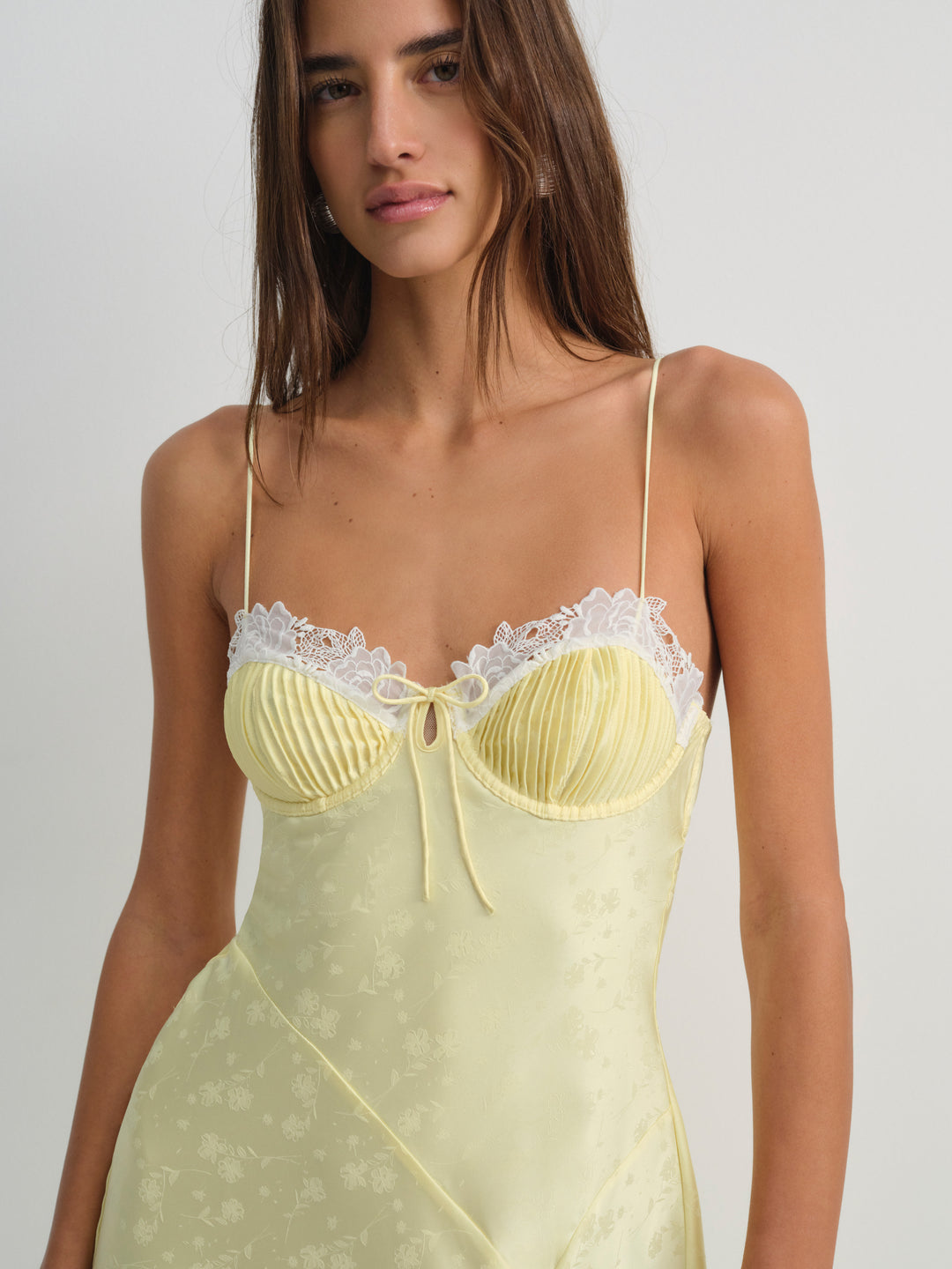 For Love and Lemons Chania Midi Dress - Yellow