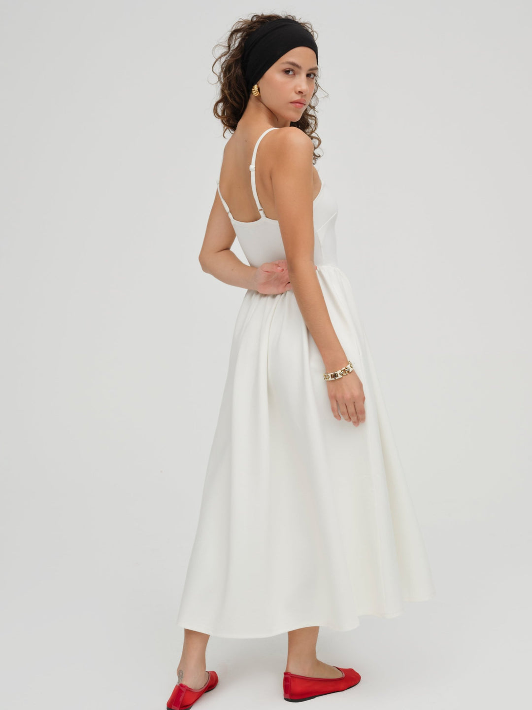 For Love and Lemons Wilhelmina Midi Dress - Cream