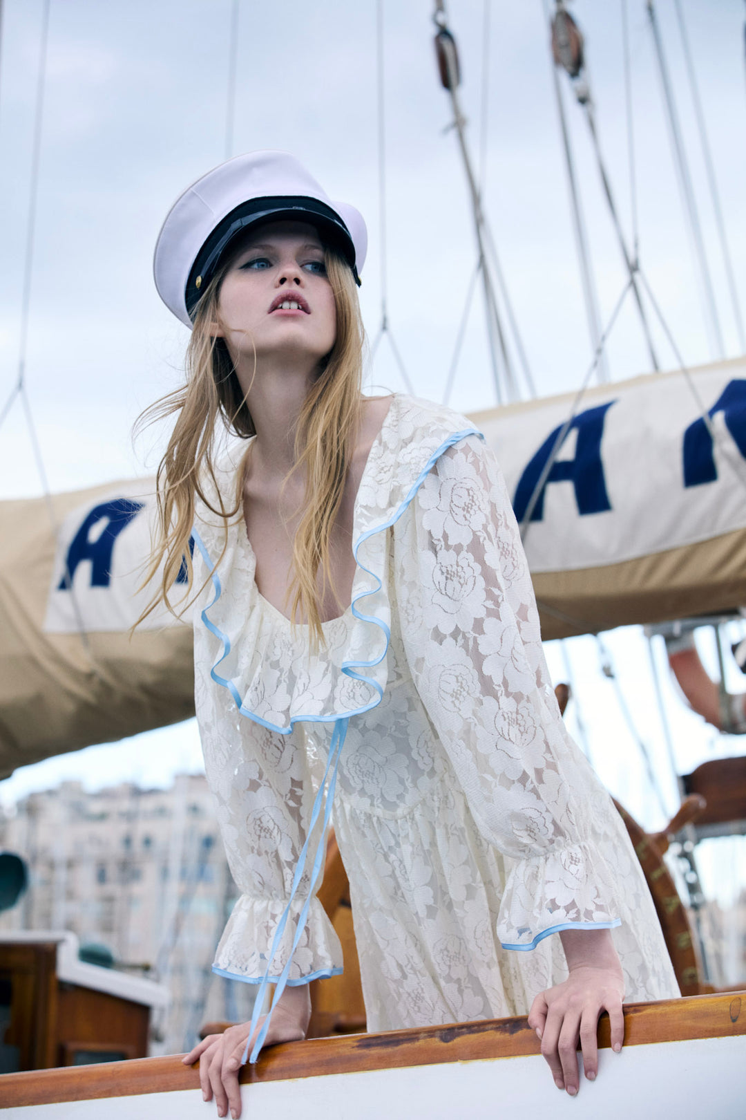For Love and Lemons Severine Maxi Dress - Cream