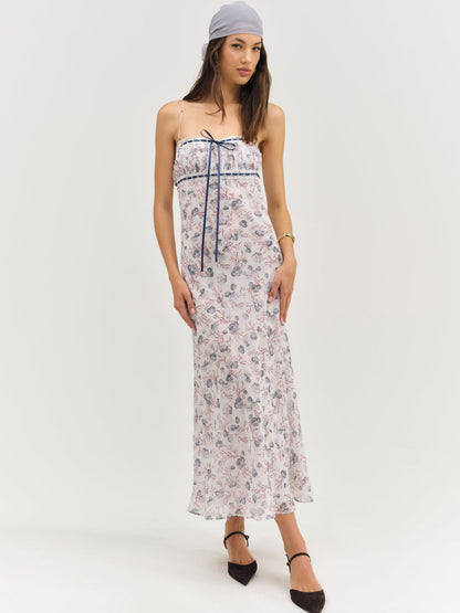 For Love and Lemons Midsummer Midi Dress - White