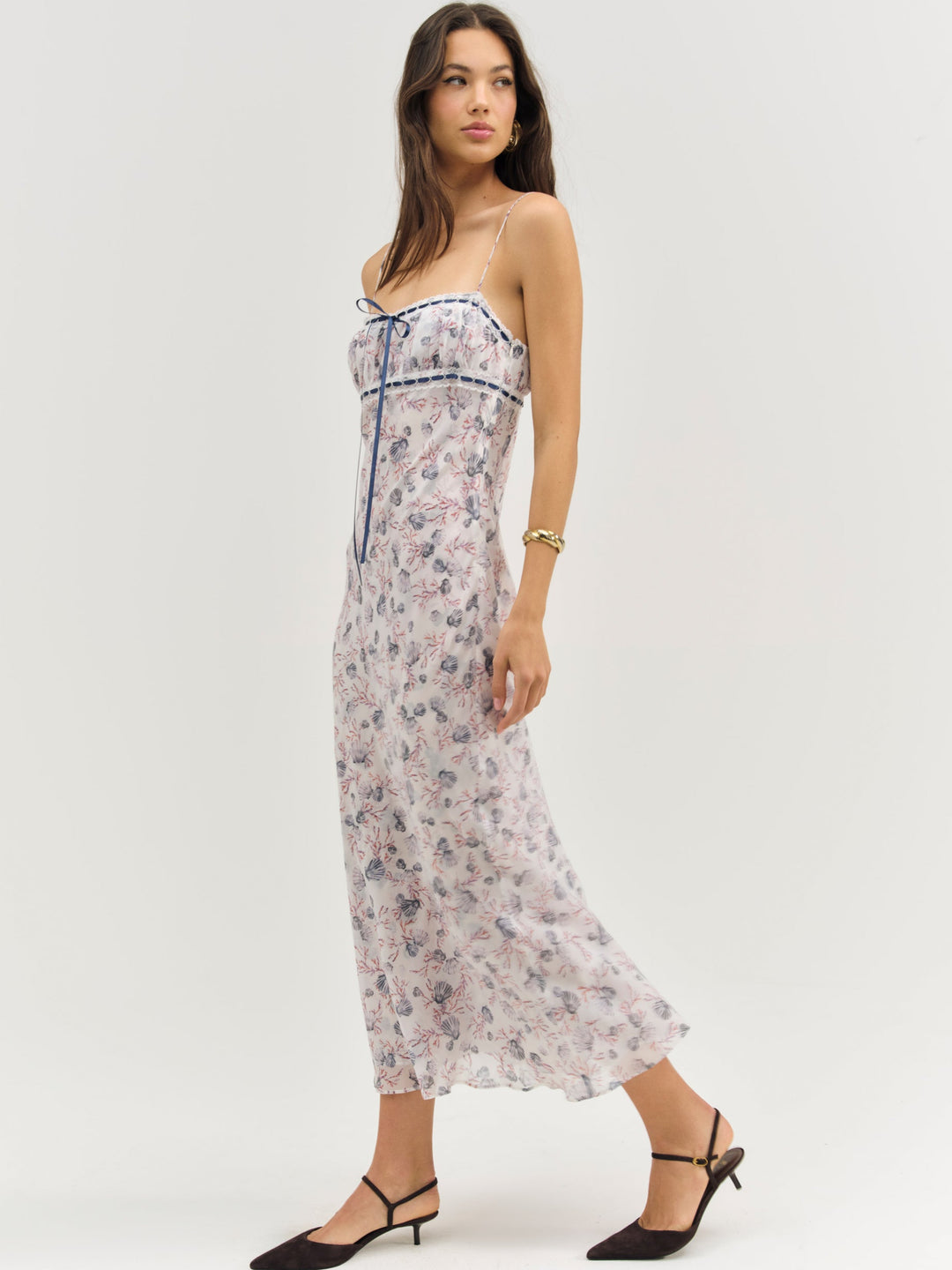 For Love and Lemons Midsummer Midi Dress - White