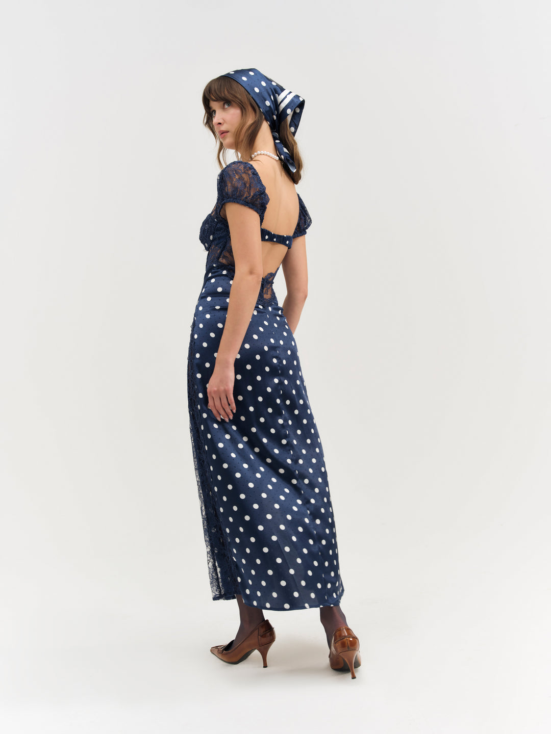 For Love and Lemons Casey Maxi Dress - Navy
