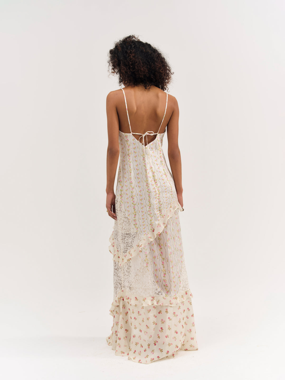 For Love and Lemons Josalyn Maxi Dress - Cream