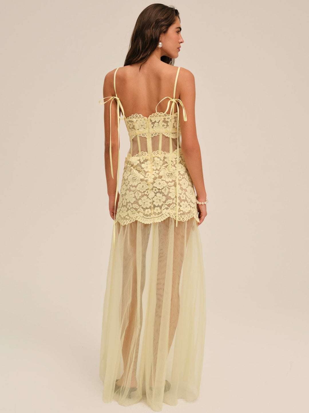 For Love and Lemons Viola Gown - Yellow