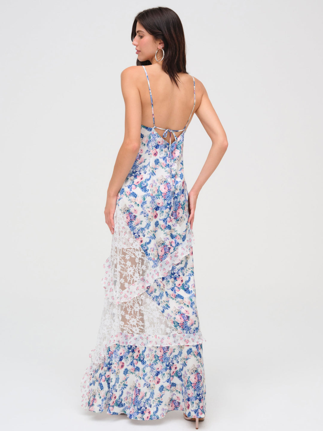 For Love and Lemons Josalyn Maxi Dress - Blue